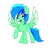 Size: 1500x1500 | Tagged: safe, artist:jadebreeze115, oc, oc:jade breeze, pegasus, pony, 2021 community collab, derpibooru community collaboration, artist, blue eyes, colored wings, gradient wings, male, movie accurate, newbie artist training grounds, simple background, smiling, smiling at you, stallion, transparent background, wings