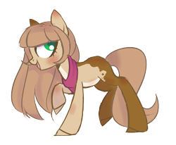Size: 1020x841 | Tagged: safe, artist:misspinka, oc, oc only, oc:chocolate, earth pony, pony, female, mare, simple background, solo, transparent background