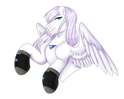 Size: 1024x820 | Tagged: safe, artist:bylullabysoft, oc, oc only, pegasus, pony, digital art, hooves, looking at you, male, one eye closed, simple background, smiling at you, solo, spread wings, stallion, transparent background, wings