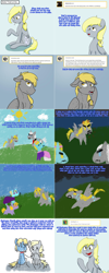 Size: 1502x3758 | Tagged: safe, artist:asksweetdisaster, artist:do-not-go-gently-42, derpy hooves, dinky hooves, perfect pace, oc, earth pony, pegasus, pony, lovestruck derpy, g4, antagonist, comic, crayon, crossover, doctor who, female, male, mare, stallion, the master