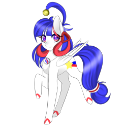 Size: 2451x2447 | Tagged: safe, artist:riariirii2, oc, oc only, pegasus, pony, high res, pegasus oc, raised hoof, simple background, solo, transparent background, wings
