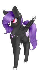 Size: 1805x3323 | Tagged: safe, artist:riariirii2, oc, oc only, pegasus, pony, blushing, colored hooves, eyelashes, pegasus oc, simple background, solo, transparent background, wings