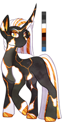 Size: 490x966 | Tagged: safe, artist:velnyx, oc, oc only, oc:porcelain promenade, pony, unicorn, curved horn, female, horn, mare, simple background, solo, transparent background