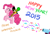 Size: 1280x880 | Tagged: safe, artist:iheartjapan789, pinkie pie, earth pony, pony, g4, 2015, crossover, duo, new year, party cannon, riding a pony, simple background, sweet dreams fuel, tumblr, wander (wander over yonder), wander over yonder, wander riding pinkie pie, white background
