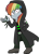 Size: 1208x1692 | Tagged: safe, artist:enderboy1908, rainbow dash, cyborg, elements of insanity, equestria girls, g4, demented six, possessed, rainbine, scombine, scout (tf2), simple background, team fortress 2, transparent background