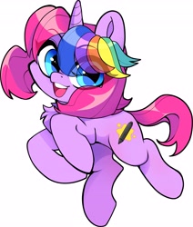 Size: 3480x4096 | Tagged: safe, artist:techycutie, oc, oc only, oc:techy twinkle, pony, unicorn, chest fluff, looking at you, smiling, solo