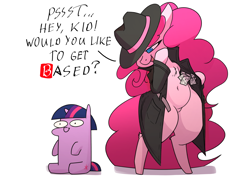 https://derpicdn.net/img/view/2020/12/31/2519896__safe_artist-colon-underpable_pinkie+pie_twilight+sparkle_earth+pony_unicorn_semi-dash-anthro_based_chest+fluff_chubbie+pie_chubby_i+can27t+believe+it27.png