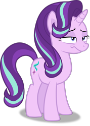 Size: 4262x6000 | Tagged: safe, artist:frownfactory, starlight glimmer, pony, unicorn, every little thing she does, g4, .svg available, absurd resolution, faic, female, horn, lidded eyes, mare, simple background, solo, transparent background, vector