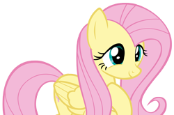 Size: 8400x5544 | Tagged: safe, artist:andoanimalia, fluttershy, pegasus, pony, g4, interseason shorts, teacher of the month (episode), cute, female, mare, shyabetes, simple background, smiling, solo, tail, transparent background, vector