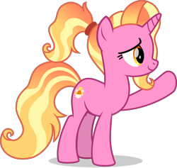 Size: 7291x6923 | Tagged: safe, artist:starcollider, luster dawn, pony, unicorn, g4, the last problem, .svg available, 2021, absurd resolution, female, mare, show accurate, simple background, solo, svg, transparent background, vector, waving