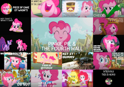 Size: 1599x1125 | Tagged: safe, edit, edited screencap, editor:quoterific, screencap, apple bloom, applejack, big macintosh, granny smith, gummy, pinkie pie, rainbow dash, rarity, sci-twi, twilight sparkle, alligator, earth pony, human, pegasus, pony, unicorn, a friend in deed, equestria girls, equestria girls specials, g4, magic duel, make new friends but keep discord, music to my ears, my little pony equestria girls: mirror magic, not asking for trouble, over a barrel, pinkie apple pie, pinkie pride, swarm of the century, testing testing 1-2-3, the lost treasure of griffonstone, the one where pinkie pie knows, too many pinkie pies, betcha can't make a face crazier than this, bipedal, check mark, collage, cup, felt, g3 faic, glowing cutie mark, glowing horn, helmet, honorary yak horns, horn, horned helmet, irl, irl gummy, looking at you, magic, magic aura, no mouth, photo, pinkie's silly face, rapper pie, straw, trombone, unicorn twilight, viking helmet, waving, waving at you