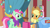 Size: 1920x1080 | Tagged: safe, screencap, applejack, minty bubblegum, earth pony, pony, unicorn, g4, my little pony best gift ever, my little pony: friendship is magic, female, gift bag, mare