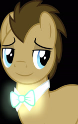 Size: 1280x2033 | Tagged: safe, artist:dashiesparkle, artist:dashiesparkle edit, artist:disneymarvel96, doctor whooves, time turner, earth pony, pony, g4, bowtie, bowties are cool, dark background, glowing, light up, male, solo, stallion