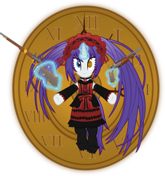Size: 6881x7314 | Tagged: safe, artist:anime-equestria, rarity, pony, unicorn, g4, alternate hairstyle, anime, boots, bow, clock, clothes, crossover, date a live, dress, eyeshadow, female, gothic lolita, gun, handgun, happy, headband, horn, levitation, lolita fashion, magic, makeup, mare, pistol, rifle, shoes, simple background, smiling, solo, telekinesis, transparent background, weapon