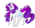 Size: 1280x1024 | Tagged: safe, artist:charlotte38, part of a set, rarity, pony, unicorn, g4, concave belly, curved horn, female, horn, mare, simple background, smiling, solo, transparent background