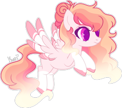 Size: 3132x2771 | Tagged: safe, artist:kurosawakuro, oc, oc only, pegasus, pony, base used, colored wings, female, high res, mare, multicolored wings, offspring, parent:princess cadance, parent:shining armor, parents:shiningcadance, simple background, solo, transparent background, wings
