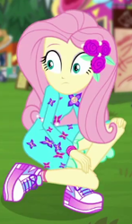 Size: 221x375 | Tagged: safe, screencap, fluttershy, equestria girls, equestria girls series, g4, lost and pound, spoiler:eqg series (season 2), cropped, solo