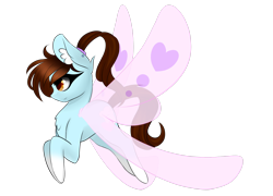 Size: 2888x2077 | Tagged: safe, artist:riariirii2, oc, oc only, butterfly, butterfly pony, hybrid, pony, butterfly wings, ear fluff, high res, simple background, solo, transparent background, wings