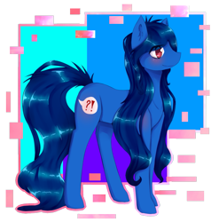 Size: 975x1023 | Tagged: safe, artist:blueponyhays, oc, oc only, oc:blossom oak, earth pony, pony, earth pony oc, long mane, long tail, solo