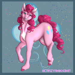 Size: 3000x3000 | Tagged: safe, artist:crazyaniknowit, pinkie pie, earth pony, pony, g4, high res, solo