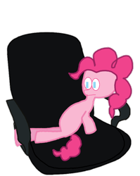 Size: 572x720 | Tagged: safe, derpibooru exclusive, pinkie pie, earth pony, pony, g4, chair, male, meme, ponified meme, simple background, solo, spongebob squarepants, squidward tentacles, transparent background