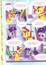 Size: 826x1169 | Tagged: safe, sunset shimmer, twilight sparkle, alicorn, pony, unicorn, g4, comic, friendship cake, magazine scan, twilight sparkle (alicorn)