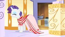 Size: 1920x1080 | Tagged: safe, screencap, rarity, pony, unicorn, g4, green isn't your color, my little pony: friendship is magic, clothes, dress, eyes closed, female, mare, solo, spa