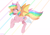 Size: 4093x2894 | Tagged: safe, artist:cottonaime, oc, oc only, oc:paper stars, bat pony, pony, amputee, bat pony oc, bat wings, looking back, solo, wings