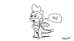 Size: 1200x675 | Tagged: safe, artist:pony-berserker, spike, dragon, g4, crossed arms, solo, spike is not amused, unamused