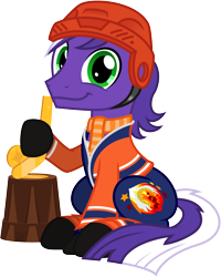 Size: 4808x6001 | Tagged: safe, artist:pirill, oc, oc only, oc:proudy hooves, earth pony, pony, 2021 community collab, derpibooru community collaboration, clothes, cutie mark, helmet, hockey, hockey helmet, hockey puck, hockey stick, hoof hold, hoof shoes, jersey, looking at you, male, pants, scarf, shirt, signature, simple background, sitting, smiling, solo, sports, stallion, transparent background, trophy, vector