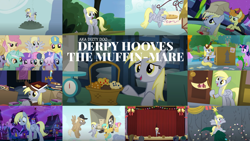 Size: 1970x1109 | Tagged: safe, edit, edited screencap, editor:quoterific, screencap, amethyst star, bon bon, carrot top, cloud kicker, crafty crate, derpy hooves, dizzy twister, golden harvest, lemon hearts, linky, lyra heartstrings, mayor mare, merry may, minuette, orange swirl, sea swirl, seafoam, shoeshine, sparkler, spike, spring melody, sprinkle medley, sunshower raindrops, sweetie drops, twilight sparkle, alicorn, dragon, earth pony, pegasus, pony, unicorn, a hearth's warming tail, applebuck season, do princesses dream of magic sheep, feeling pinkie keen, g4, hearth's warming eve (episode), luna eclipsed, no second prances, rainbow falls, rock solid friendship, slice of life (episode), the last roundup, the point of no return, to where and back again, background pony, book, clothes, costume, crash, cute, derpabetes, derpy star, derpysaur, female, flying, food, giant derpy hooves, hat, mailmare, mailmare hat, mailmare uniform, male, mare, muffin, nightmare night costume, paper bag, paper bag wizard, stallion, that pony sure does love muffins, twilight sparkle (alicorn), winged spike, wings