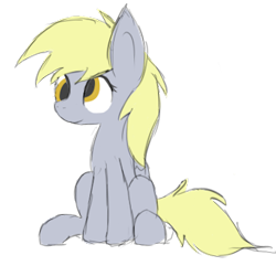 Size: 367x354 | Tagged: safe, artist:lazymort, derpy hooves, pegasus, pony, g4, simple background, sitting, solo, transparent background