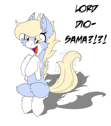 Size: 1280x1456 | Tagged: safe, artist:ravvij, oc, oc only, oc:nootaz, earth pony, pony, birthday gift, cheek fluff, cute, ear fluff, female, funny, jojo's bizarre adventure, mare, simple background, solo, transparent background