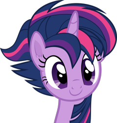 Size: 6000x6274 | Tagged: safe, artist:frownfactory, twilight sparkle, alicorn, pony, castle sweet castle, g4, .svg available, alternate hairstyle, horn, punklight sparkle, simple background, smiling, solo, transparent background, twilight sparkle (alicorn), vector