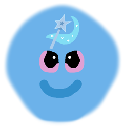 Size: 1153x1200 | Tagged: safe, artist:mega-poneo, trixie, pony, unicorn, g4, ball, female, mare, morph ball, ms paint, simple background, solo, stylistic suck, transparent background, trixieball