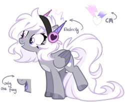 Size: 1768x1434 | Tagged: safe, artist:cinnamontee, oc, oc only, oc:yui, pegasus, pony, female, headphones, mare, simple background, solo, transparent background, two toned wings, wings