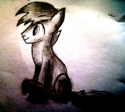 Size: 2732x2456 | Tagged: safe, artist:lazymort, oc, oc only, pony, high res, monochrome, pencil drawing, solo, traditional art