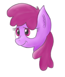 Size: 850x1000 | Tagged: safe, artist:lazymort, berry punch, berryshine, earth pony, pony, g4, berrytube, bust, female, mare, simple background, smiling, solo, transparent background