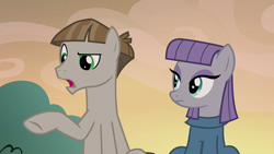 Size: 1920x1080 | Tagged: safe, screencap, maud pie, mudbriar, earth pony, pony, g4, the maud couple, female, male, mare, stallion