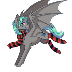 Size: 3000x3000 | Tagged: safe, artist:flaming-trash-can, oc, oc only, bat pony, pony, clothes, commission, high res, simple background, socks, solo, striped socks, white background, ych result