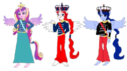 Size: 1062x597 | Tagged: safe, artist:loomytyranny, princess cadance, alicorn, human, equestria girls, g4, 1000 hours in ms paint, barefoot, britian, britson empire, canada, feet, fixed problem, france, frenchie colonial, png