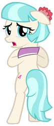 Size: 1600x3749 | Tagged: safe, artist:tardifice, coco pommel, earth pony, pony, g4, bipedal, bipedal leaning, female, high res, leaning, looking at you, mare, open mouth, simple background, solo, transparent background, vector