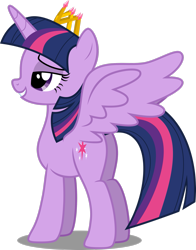 Size: 2167x2768 | Tagged: safe, artist:decprincess, twilight sparkle, alicorn, pony, g4, butt, female, high res, mare, new crown, plot, simple background, solo, transparent background, twibutt, twilight sparkle (alicorn), vector