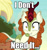 Size: 680x720 | Tagged: safe, edit, edited screencap, screencap, applejack, autumn blaze, kirin, g4, my little pony: friendship is magic, sounds of silence, caption, cropped, faic, grin, hoof over mouth, i don't need it, image macro, lip bite, mane, out of context, shrunken pupils, smiling, spongebob squarepants, tea at the treedome, text