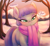 Size: 2426x2233 | Tagged: safe, artist:buttersprinkle, maud pie, earth pony, pony, g4, blushing, clothes, cute, dialogue, eyelashes, eyeshadow, female, high res, makeup, mare, maudabetes, misleading thumbnail, mountain, scarf, snow, solo, speech bubble, text, tree, winter