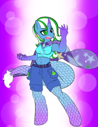 Size: 432x559 | Tagged: safe, spike, trixie, anthro, unguligrade anthro, g4, breasts, clothes, fusion, trixike