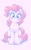 Size: 961x1536 | Tagged: safe, artist:kurogewapony, pinkie pie, earth pony, pony, g4, blushing, c:, chest fluff, cute, diapinkes, featured image, female, head tilt, looking at you, mare, ponk, simple background, sitting, smiling, solo, sweet dreams fuel, weapons-grade cute, white background