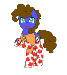 Size: 1327x1492 | Tagged: safe, artist:icicle-niceicle-1517, artist:kb-gamerartist, scootaloo, oc, oc only, oc:silly scribe, dog, earth pony, pegasus, pony, anthro, g4, :p, animal crossing, canadian flag, clothes, collaboration, colored, doom, female, filly, isabelle, male, plushie, raised hoof, shirt, simple background, socks, solo, stallion, t-shirt, tongue out, transparent background