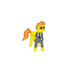 Size: 250x250 | Tagged: safe, artist:nate5700, spitfire, pegasus, pony, g4, 1000 hours in ms paint, pixel art, simple background, solo, white background