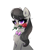 Size: 2000x2000 | Tagged: safe, artist:confetticakez, octavia melody, earth pony, pony, g4, blushing, bowtie, chest fluff, cute, female, flower, flower in mouth, high res, looking at you, mare, mouth hold, octavia's bowtie, romantic, rose, rose in mouth, simple background, solo, tavibetes, white background